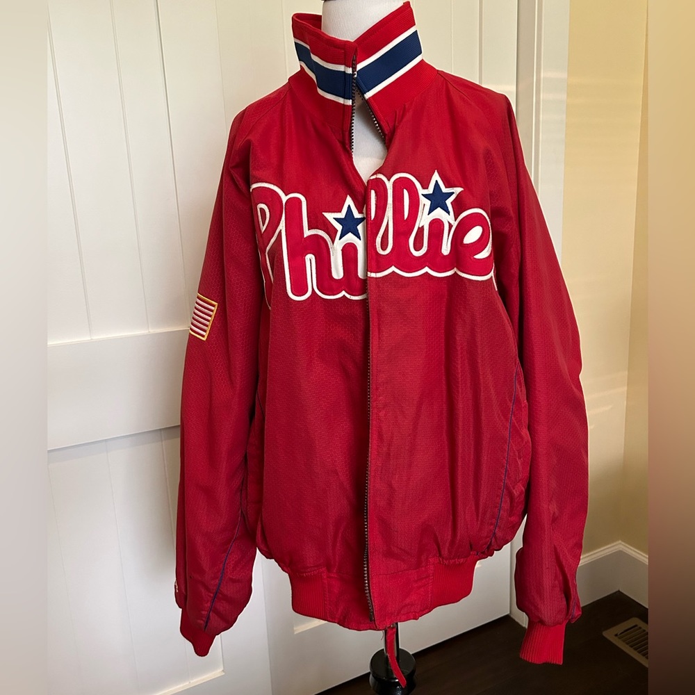 Authentic majestic mlb phillies jacket